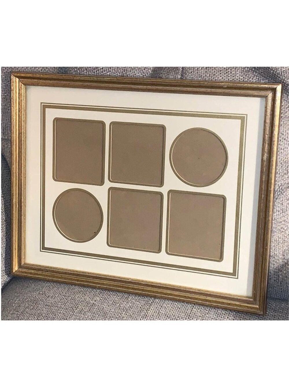 Vintage Picture Frame Collage Wall Hanging (6 Openings) 12" x 15"